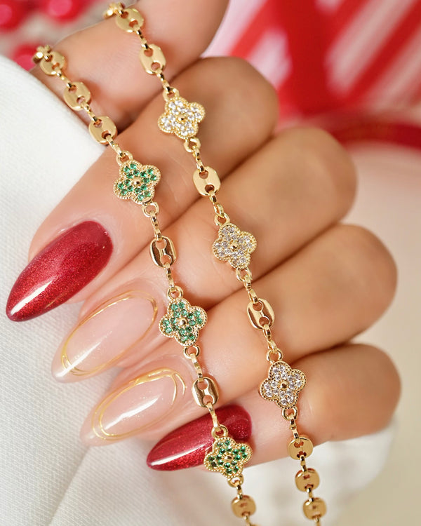 PULSERA GUCCI TREBOL 18CM OrolaminadoLuxus