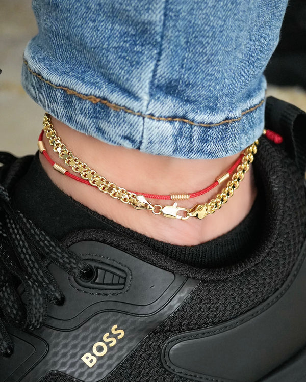 TOBILLERA TEJIDO CHINO 5MM  25CM 5819 OrolaminadoLuxus