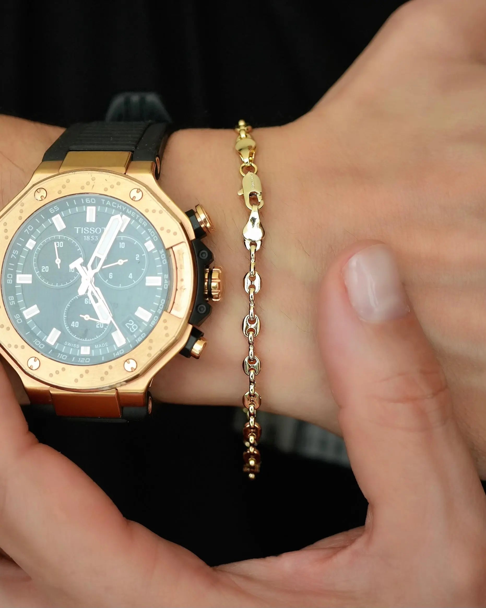 PULSERA GUCCI 20 CM 4 MM  5813 OrolaminadoLuxus