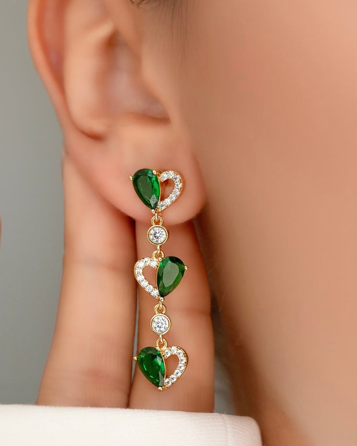 ARETE TOPO BRILLO ESMERALDA 5805 OrolaminadoLuxus