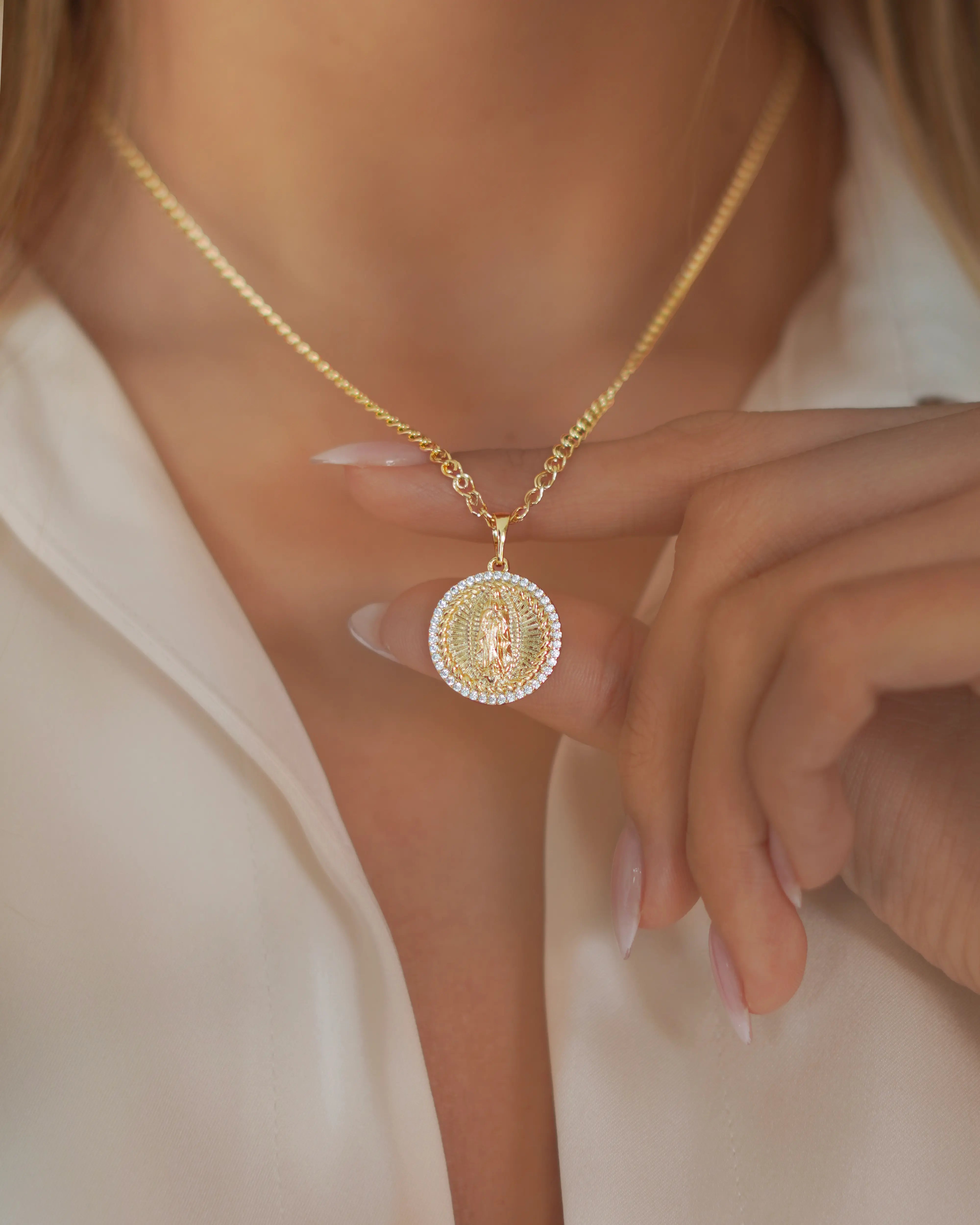 DIJE VIRGEN GUADALUPE CRISTAL 4515 OrolaminadoLuxus