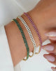 PULSERA TENIS DOBLE CARRIL 17CM +2CM  5264 OrolaminadoLuxus