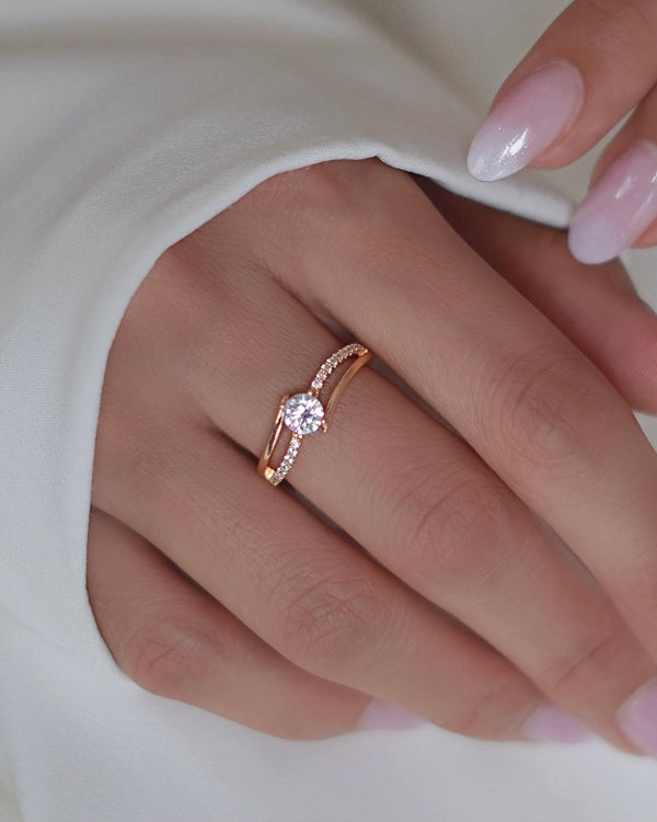 ANILLO SIMONAY CRISTAL ROSE