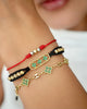 BRAZALETE TRIPLE FORTUNA 4MM DIAMANTADO 5865 Oro laminado Luxus