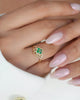 ANILLO TIANA VERDE ESMERALDA 5330 OrolaminadoLuxus