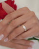 ANILLO SOLITARIO XENIA PLATA/ORO Oro laminado Luxus