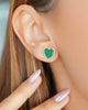 TOPO CORAZÓN VERDE ESMERALDA 5928 Oro laminado Luxus