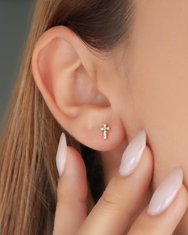 ARETE TOPO CRUZ MINI CRISTAL 5226