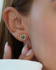 ARETE TOPO CORAZÓN 3 CRISTALES 4646 OrolaminadoLuxus