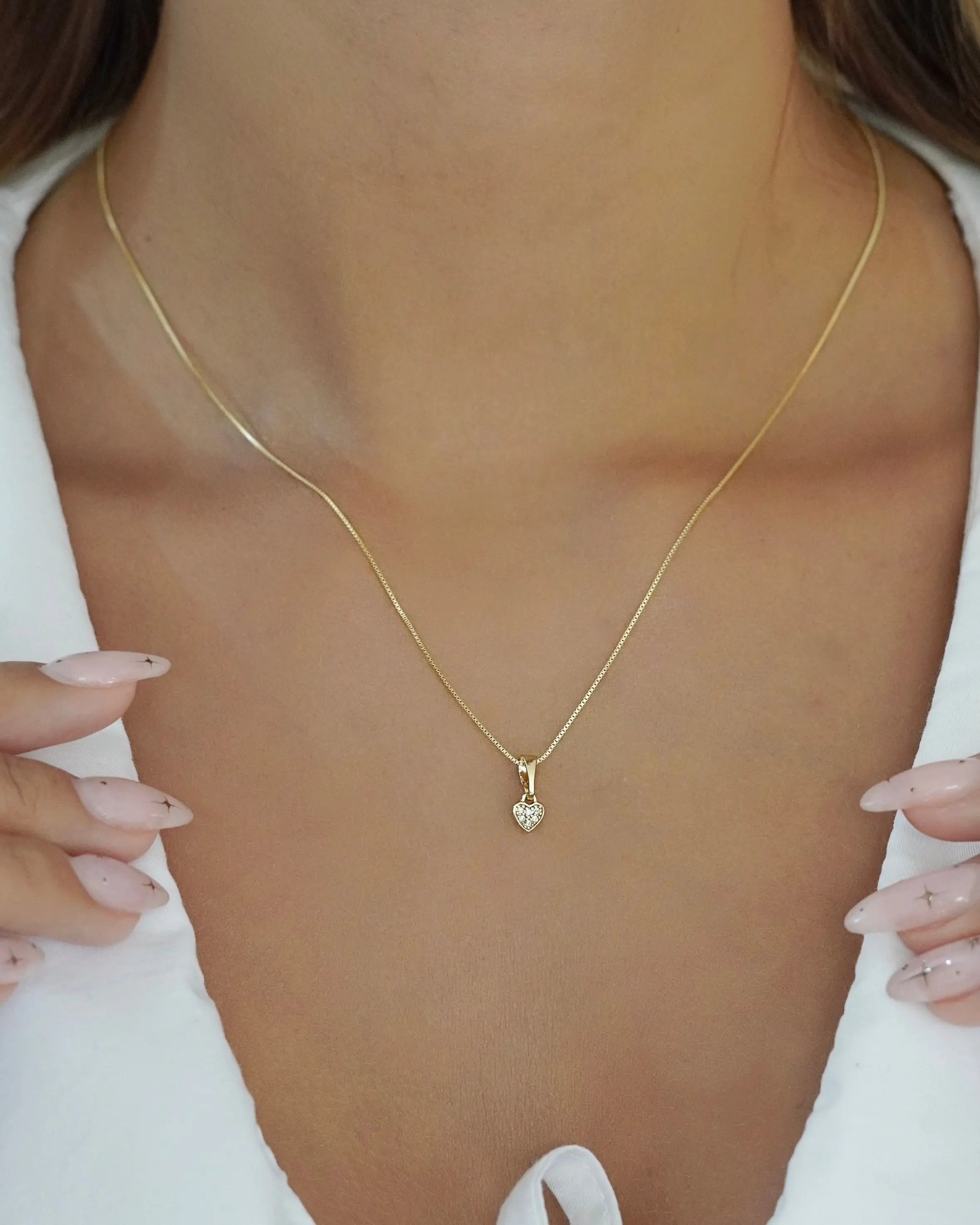 DIJE CORAZÓN SUBTLE MINI CRISTAL  4671 OrolaminadoLuxus