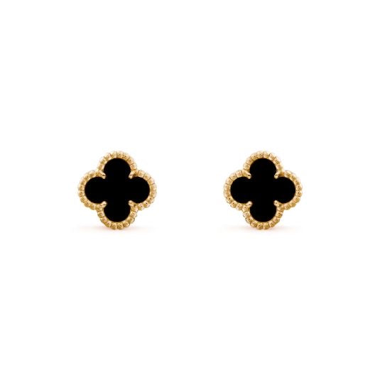 ARETE TOPO FLOR TRÉBOL (Copia) OrolaminadoLuxus