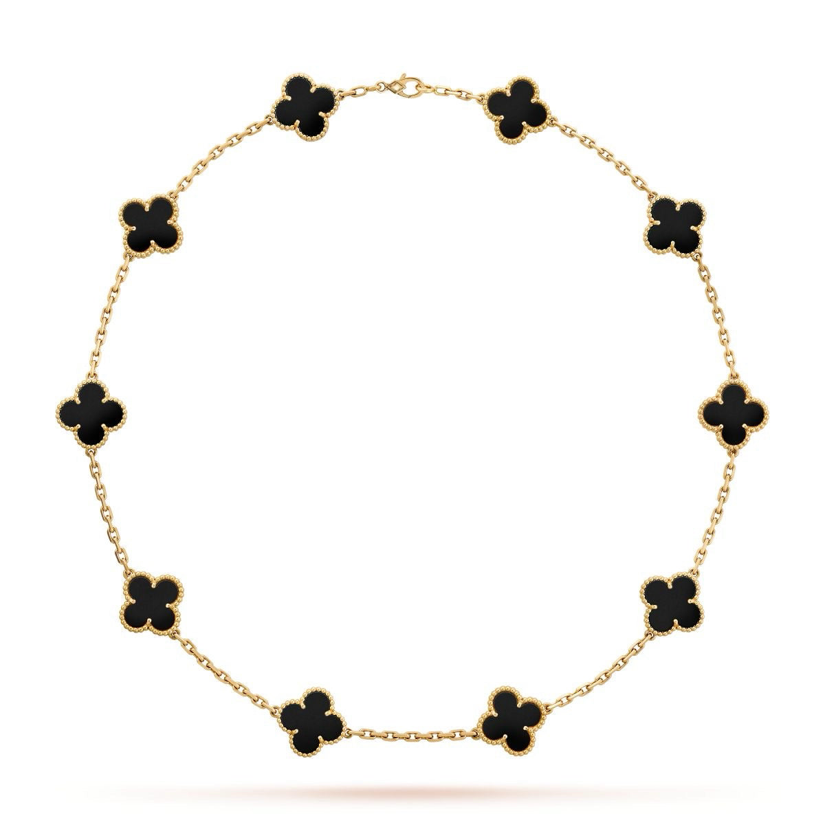 CONJUNTO FLOR TRÉBOL PLATA/ORO NEGRO 60CM 4695