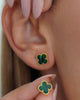 ARETE TOPO FLOR TRÉBOL (Copia) OrolaminadoLuxus