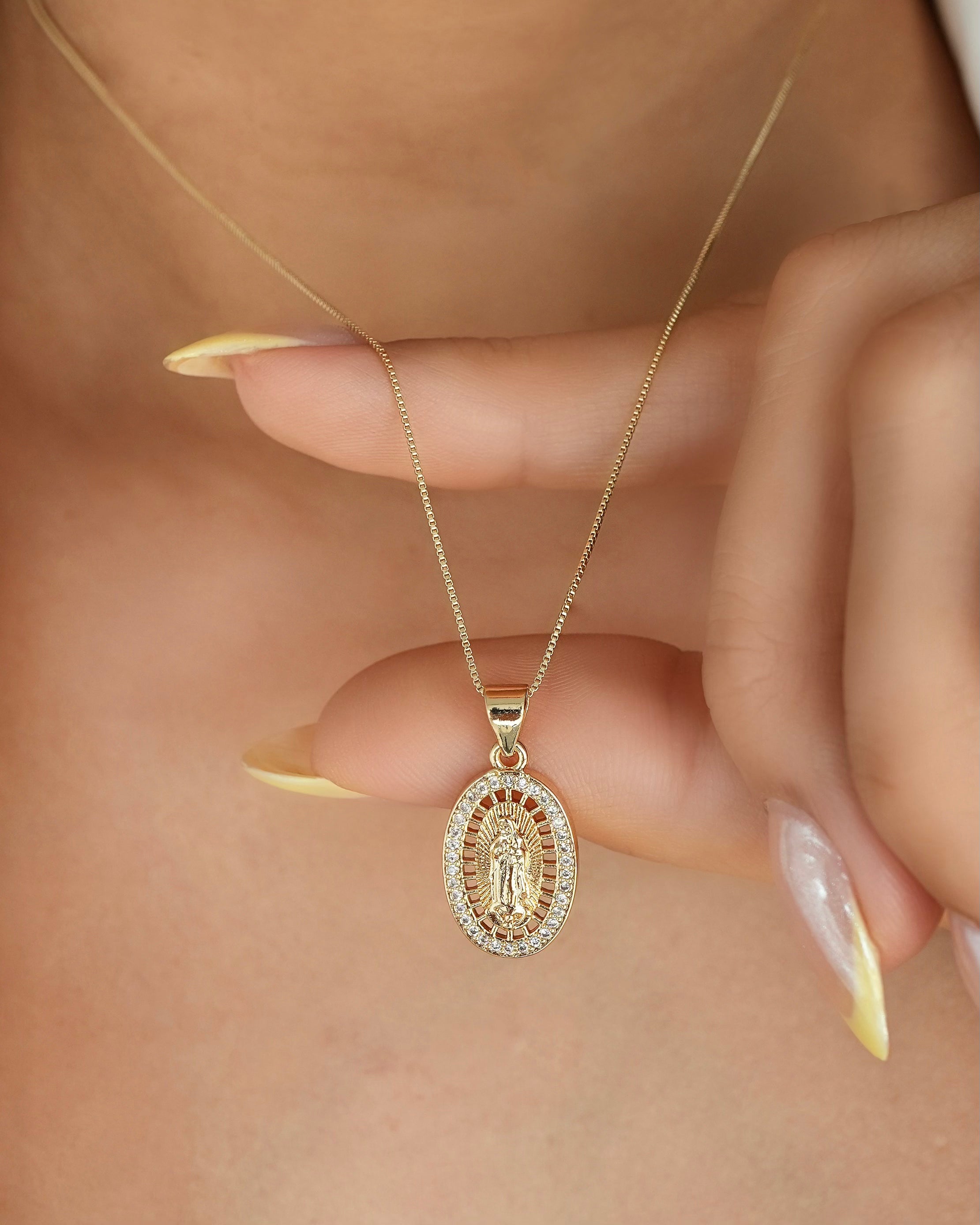 DIJE VIRGEN DE GUADALUPE CRISTAL 5374