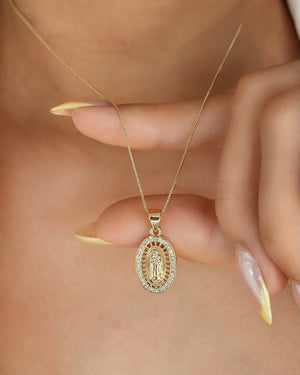 DIJE VIRGEN DE GUADALUPE CRISTAL 5374 OrolaminadoLuxus