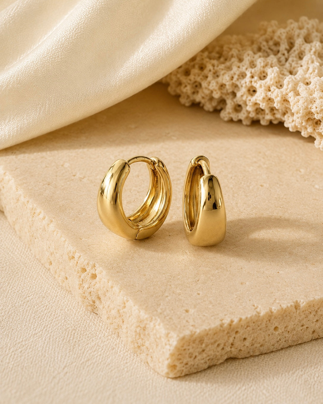 CANDONGA LISA OVAL MEDIAN 15.5MM 6404 Oro laminado Luxus