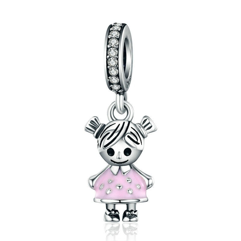 CHARMS COLGANTE NIÑA PINK 5244