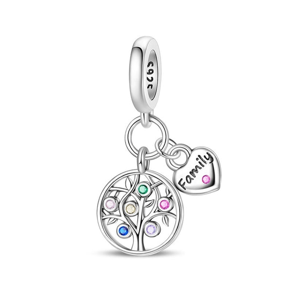 CHARMS COLGANTE FAMILY COLORS 5738 OrolaminadoLuxus