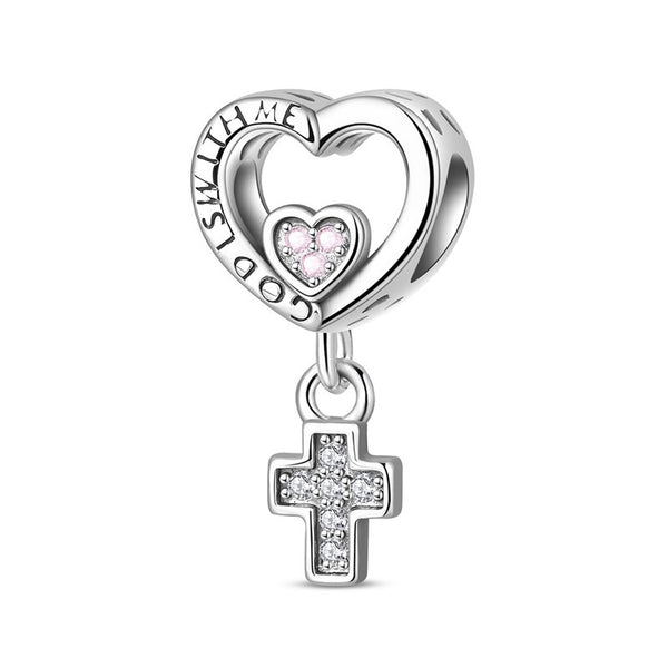 CHARMS COLGANTE CORAZÓN DE FE  5740 OrolaminadoLuxus