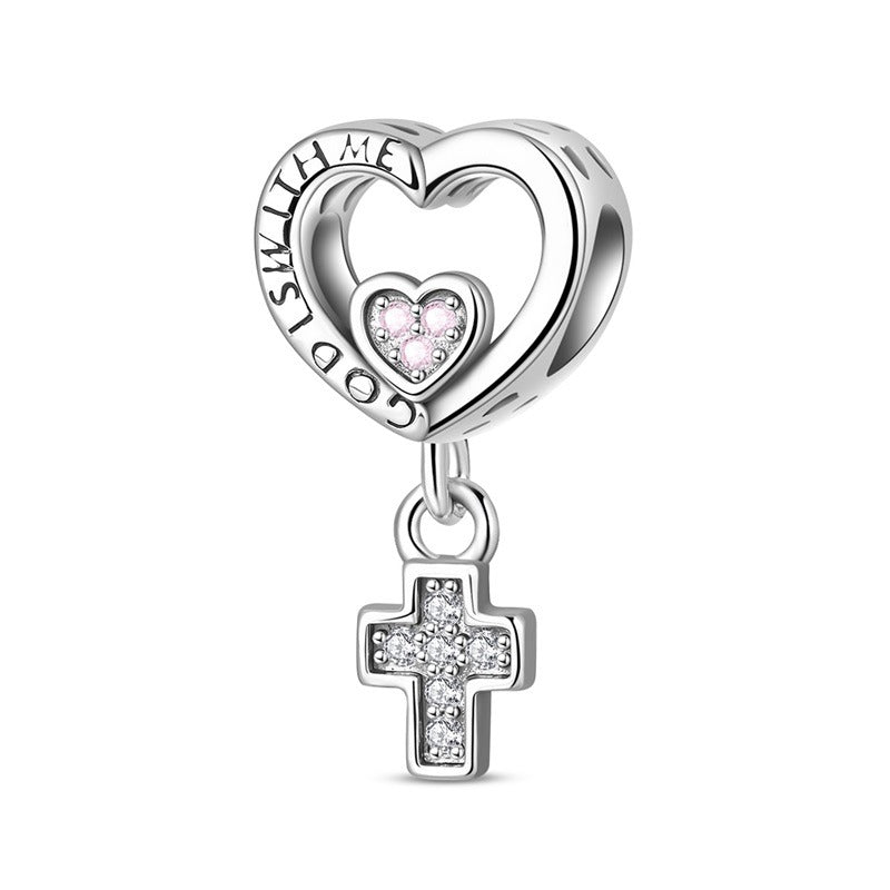 CHARMS COLGANTE CORAZÓN DE FE  5740 OrolaminadoLuxus