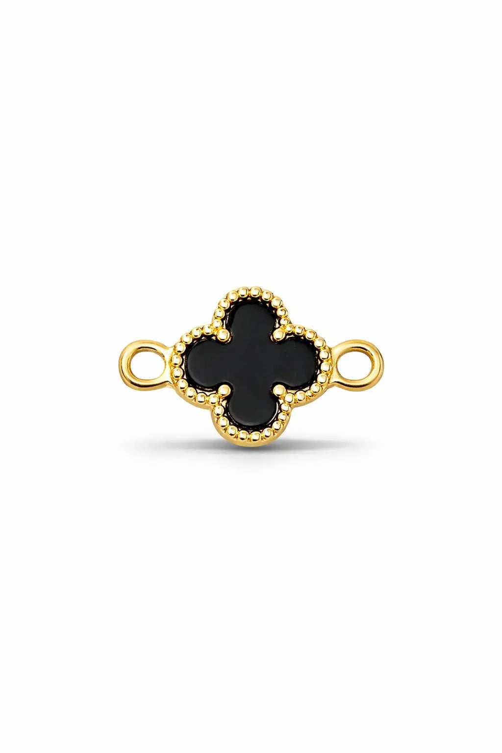 HERRAJE FLOR TREBOL NEGRO 5990 Oro laminado Luxus