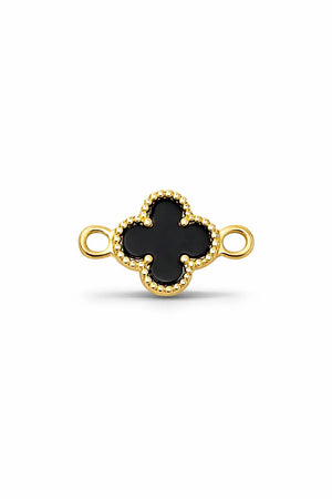 HERRAJE FLOR TREBOL NEGRO 5990 Oro laminado Luxus