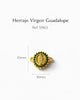 HERRAJE VIRGEN GUADALUPE DESTELLO ESMERALDA REDONDO 10MM 5963 Oro laminado Luxus