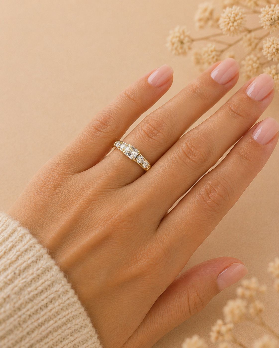 ANILLO ANIVERSARIO  6199 Oro laminado Luxus