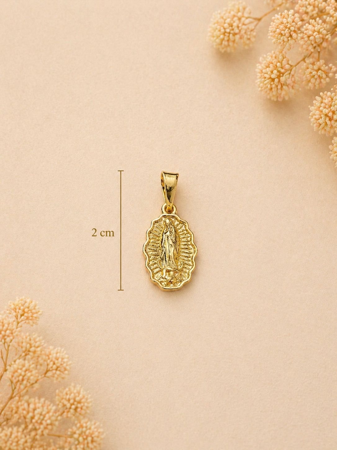 DIJE VIRGEN GUADALUPE TALLA 2CM  6211 Oro laminado Luxus