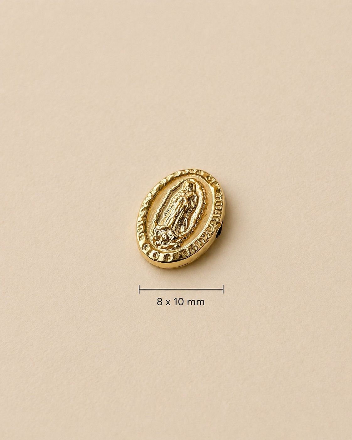 HERRAJE VIRGEN DE GUADALUPE 8MM 5955 Oro laminado Luxus
