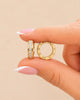 CANDONGA TIPO CARTIER CRISTAL 1.2CM 6263 Oro laminado Luxus