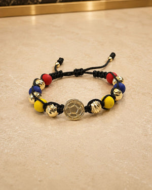 BRAZALETE SELECCION COLOMBIA 8MM 6284 Oro laminado Luxus