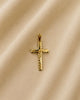 DIJE CRUZ MADERO DIAMANTADA 3CM  6290 Oro laminado Luxus
