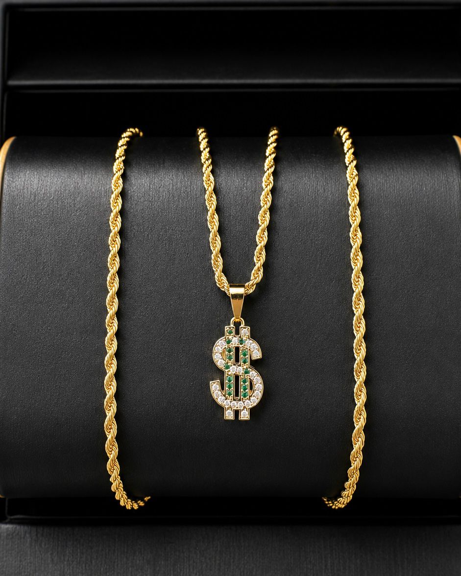 DIJE SIGNO DOLAR SWAROVSKI 6344 Oro laminado Luxus