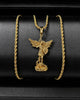 DIJE SAN MIGUEL ESCUDO 21X39MM  6346 Oro laminado Luxus
