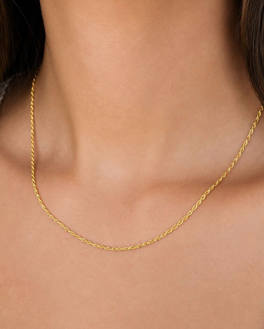 CADENA LAZO 1.5MM 45CM  6332 Oro laminado Luxus