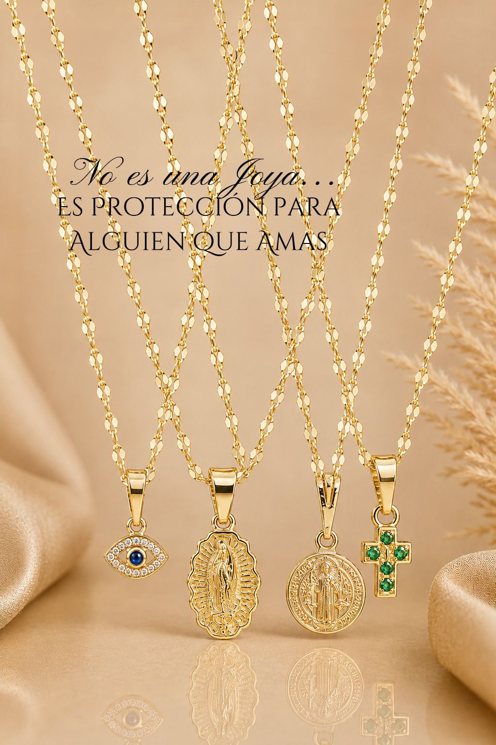 SET PROTECCIÓN PARA MAMÁ Oro laminado Luxus