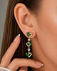 ARETE TOPO BRILLO ESMERALDA 5805 OrolaminadoLuxus