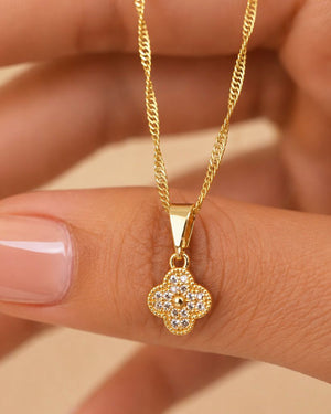 SET DAMA CADENA + DIJE Oro laminado Luxus