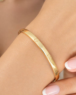 ARO TIPO CARTIER 4MM  6047 Oro laminado Luxus