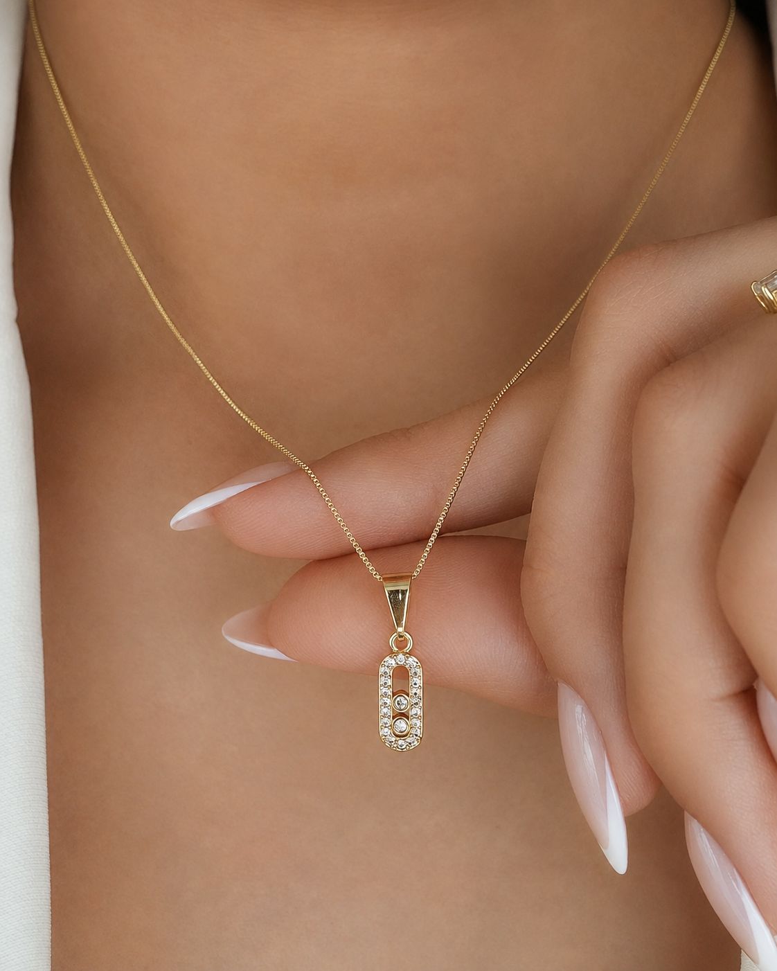 DIJE MESSIKA CRISTAL 5375 OrolaminadoLuxus