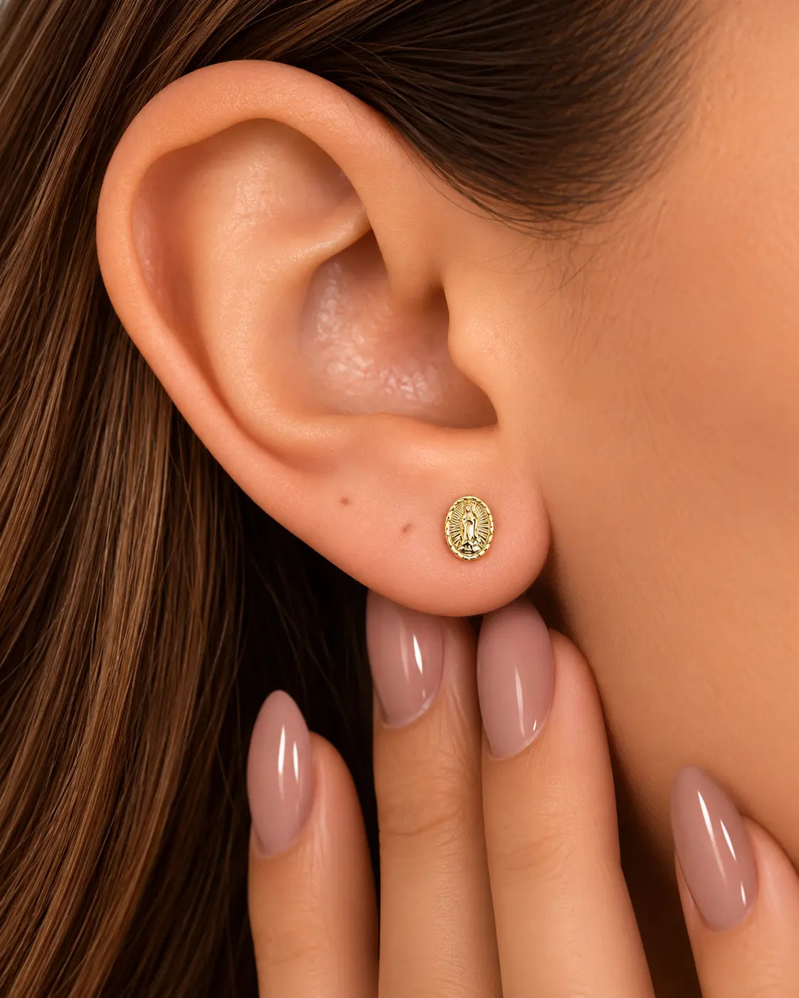 Topo Virgen Guadalupe 4929 en oreja - LUXUS