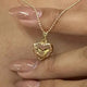 DIJE CORAZON FILIGRAMA Ref: 295D-25 OrolaminadoLuxus