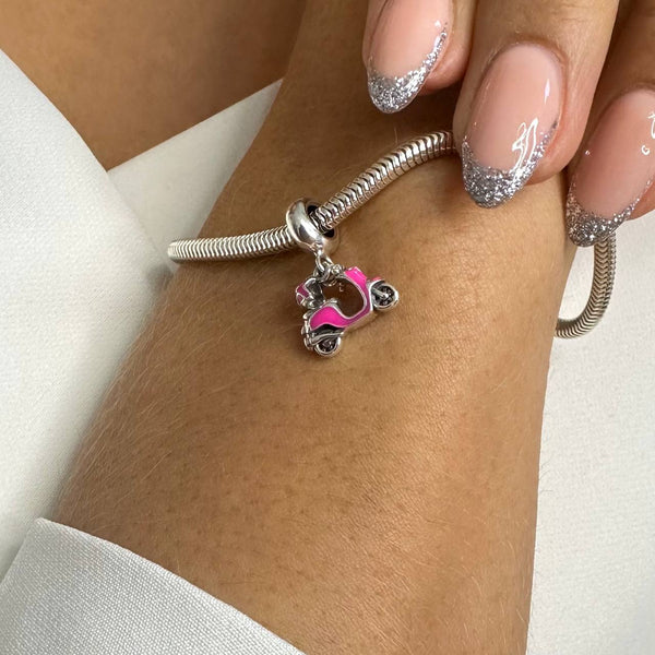 CHARMS COLGANTE MOTOCICLETA PINK : CH337