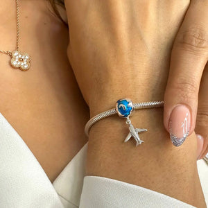 CHARMS COLGANTE VIAJAR POR EL MUNDO : CH327 OrolaminadoLuxus
