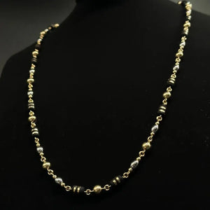 COLLAR ESPECIAL BARRIL OVALO DORADO 60CM 02042533-440 OrolaminadoLuxus