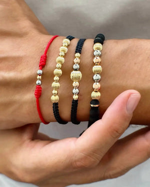 BRAZALETES DIAMANTADOS NEGRO OrolaminadoLuxus