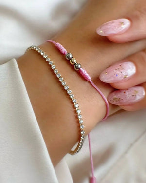 PULSERA TENIS 2,5 MM 17 + 2 Cm OrolaminadoLuxus