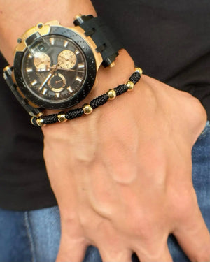 BRAZALETE BOLA 6MM DENARIO NUDOS FRANCISCANO 838 OrolaminadoLuxus