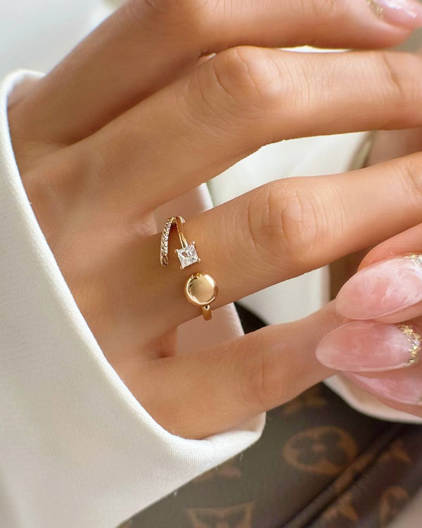 ANILLO CRYSTAL GLOW ROSE AJUSTABLE 4437